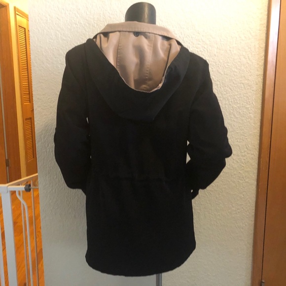 LONDON FOG HOODED TRENCH RAINCOAT - Picture 4 of 11